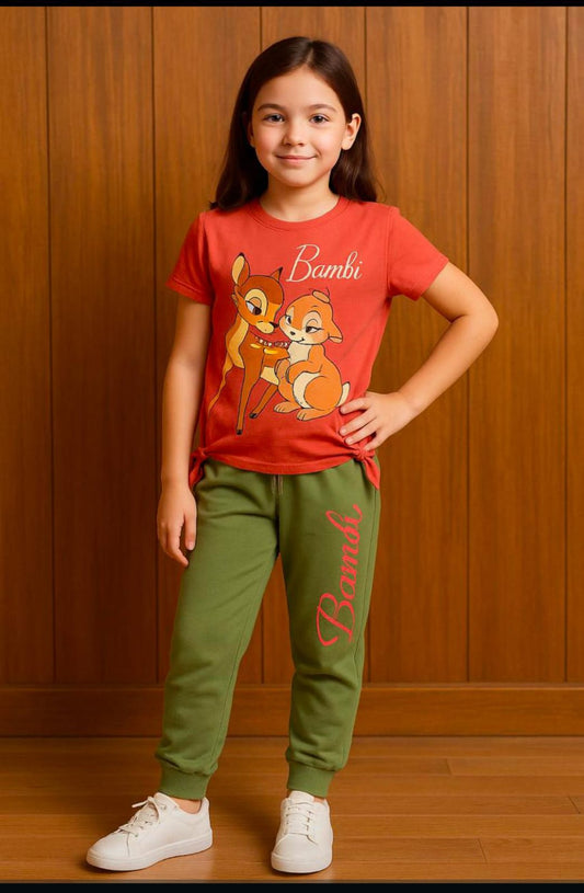 GIRLS TSHIRT AND TRACKSET 006